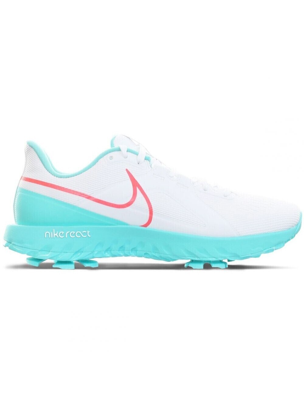Nike React Infinity Pro Golf Shoes South Beach Koepka CT6620 Mens 12 WHITE TEAL
